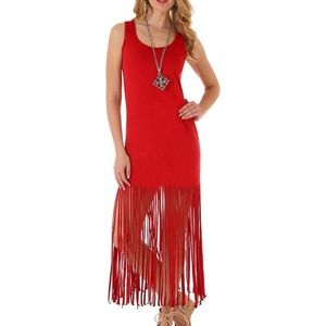 Wrangler suede tassel dress